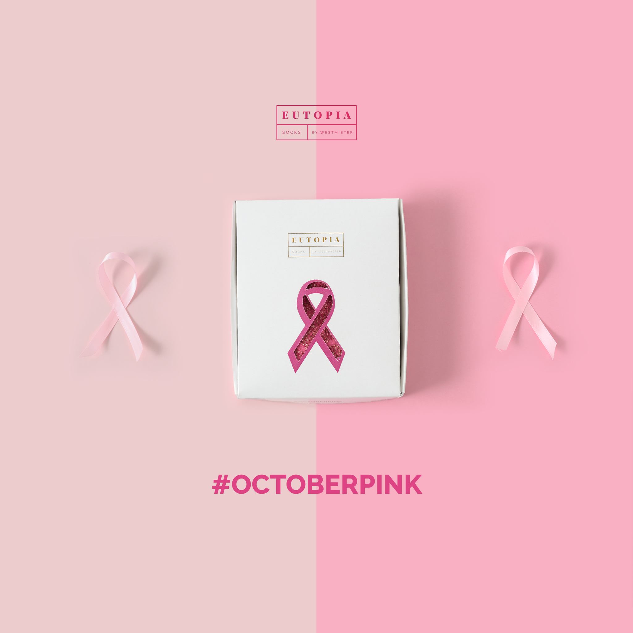 In October we wear Pink! 💖🧦 For each Pair of October Pink Socks purchased, WestMister donates 1€ to Liga Portuguesa Contra o Cancro.