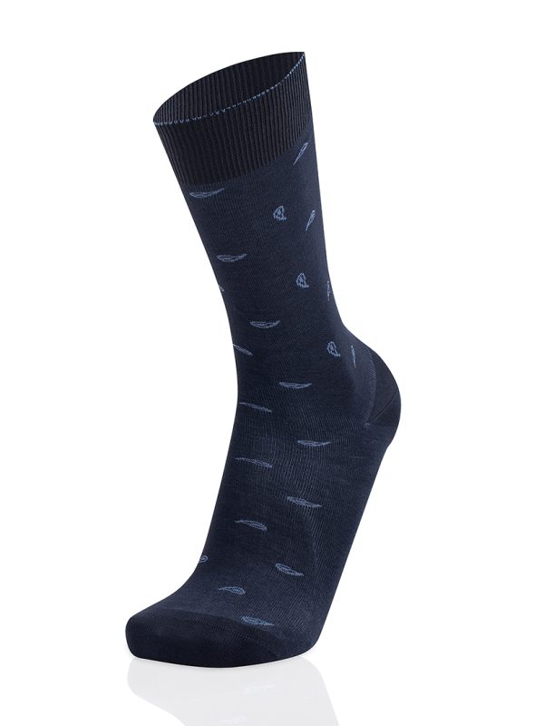 Meias Homem 2-Color Paisley Blue/Blue