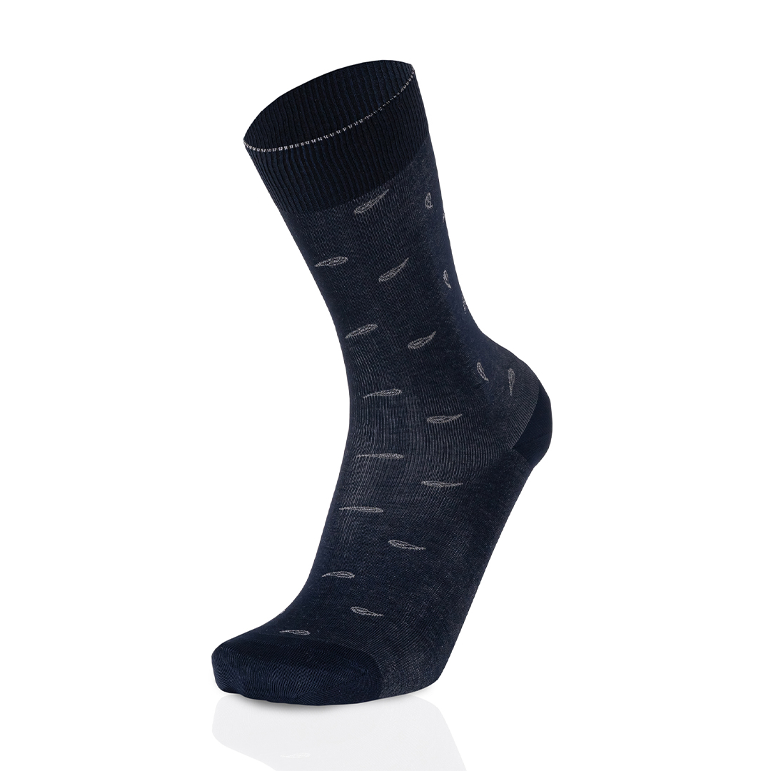 Meias Homem 2-Color Paisley Blue/Grey