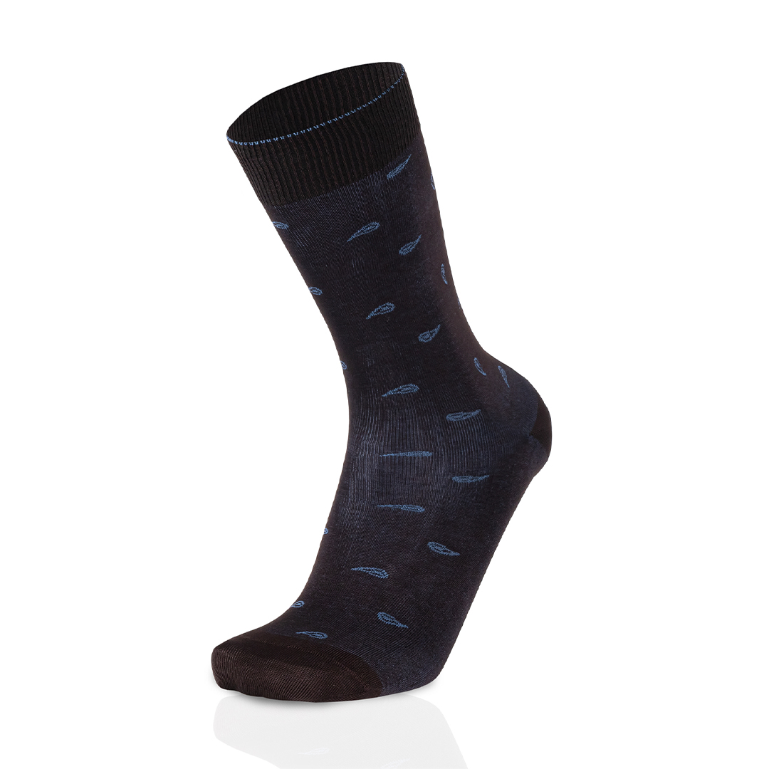Meias Homem 2-Color Paisley Brown/Blue