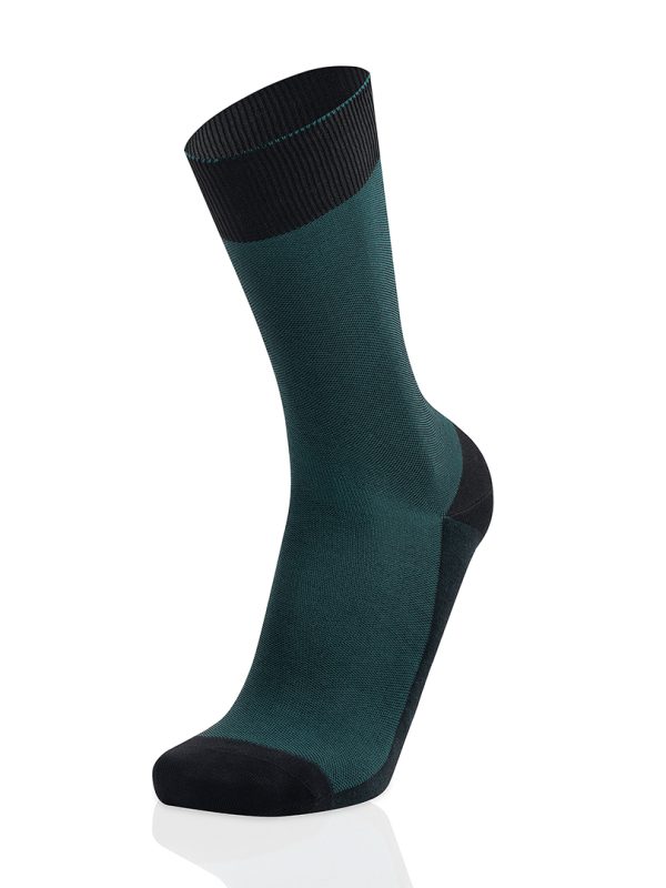 Meias Homem 2-Color Pin Check Black/Green