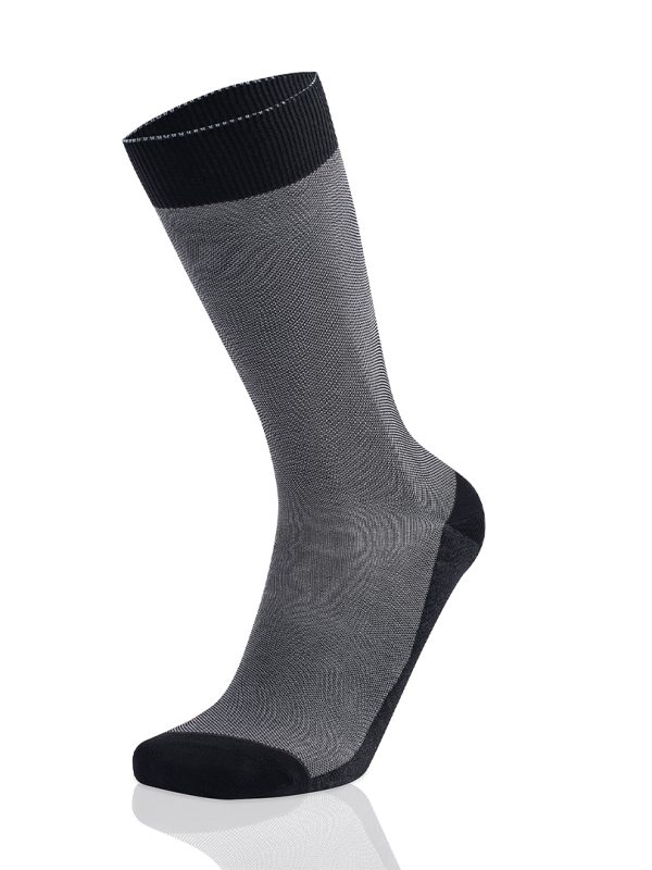 Meias Homem 2-Color Pin Check Black/Grey