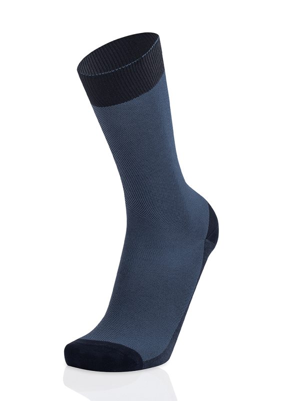 Meias Homem 2-Color Pin Check Blue/Blue