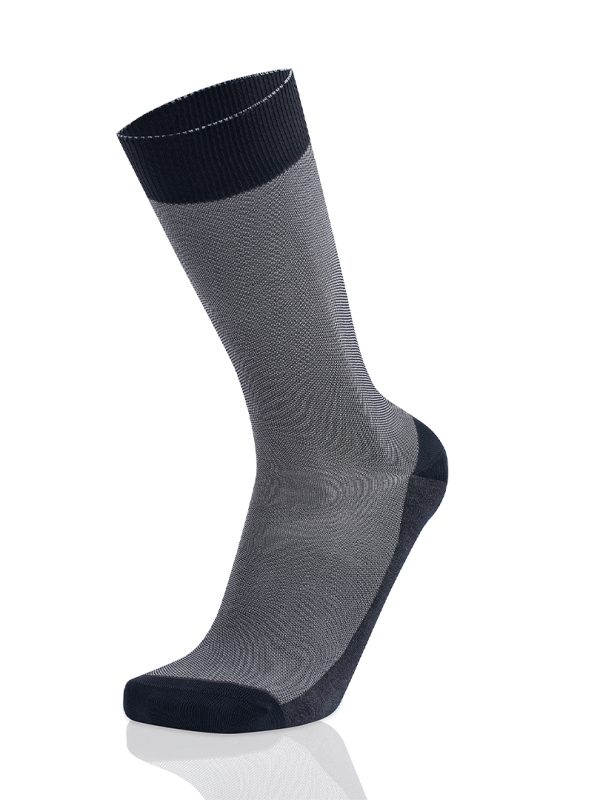 Meias Homem 2-Color Pin Check Blue/Grey