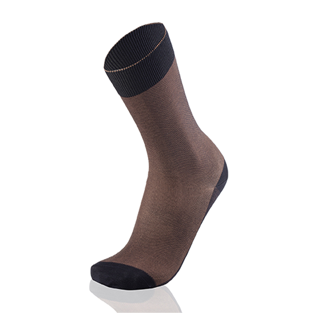 Meias Homem 2-Color Pin Check Blue/Light Brown