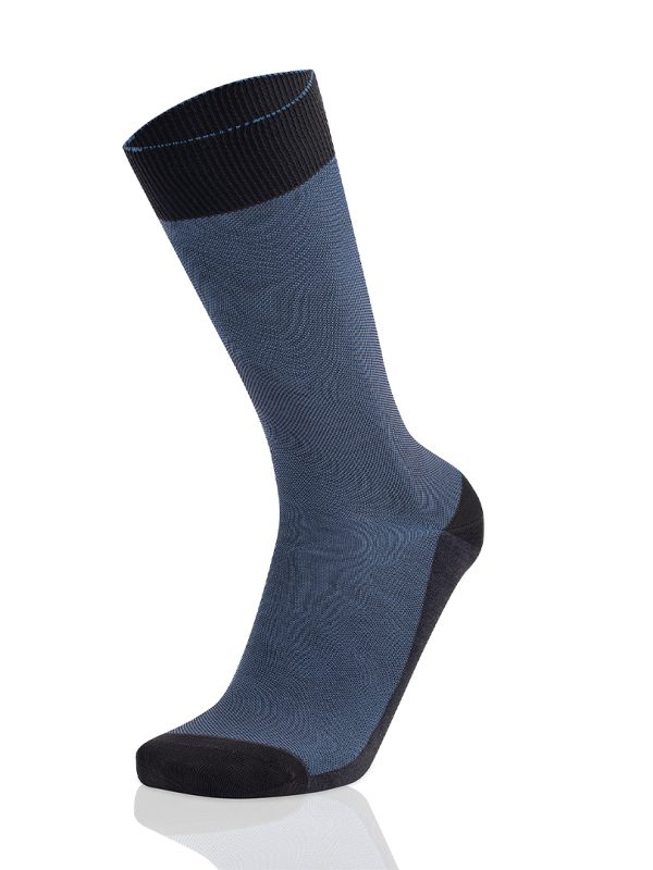 Meias Homem 2-Color Pin Check Brown/Indigo