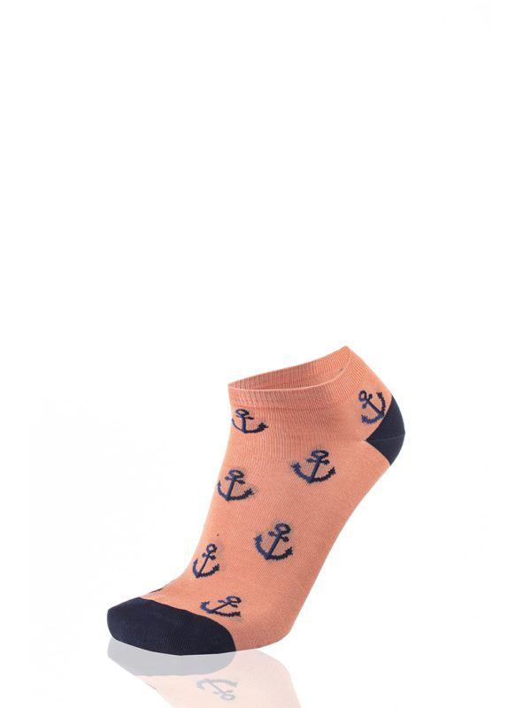 Meias Homem Ankle Anchors Peach