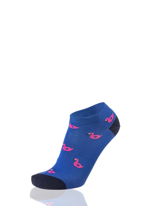 Meias Homem Ankle Flamingos Royal