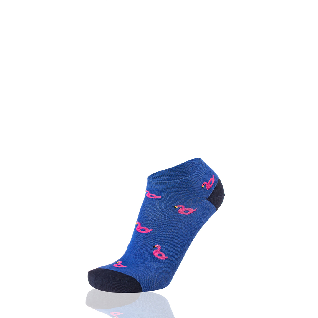 Meias Mulher Ankle Flamingos Royal
