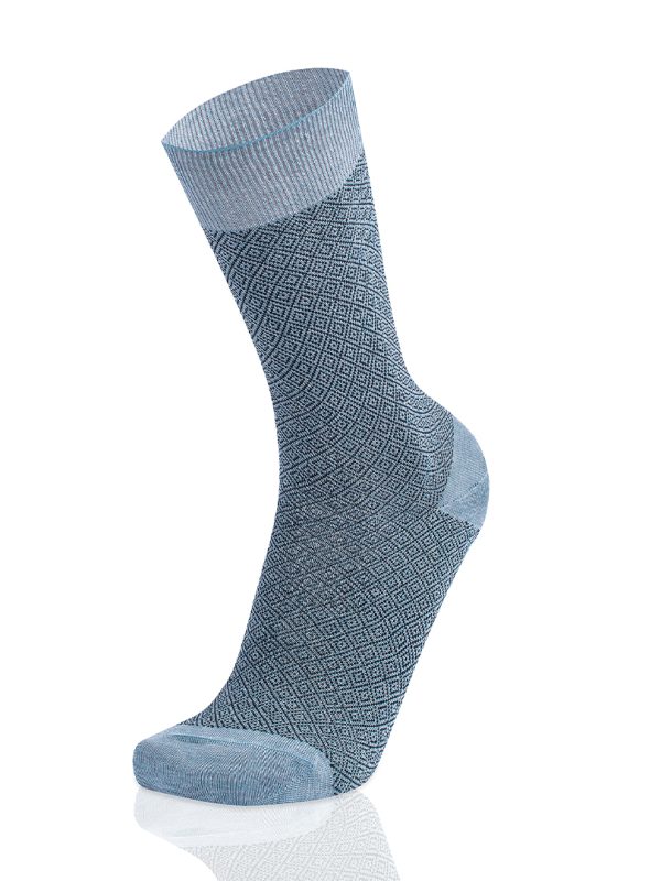 Meias Homem Birds-Eye Bluestone