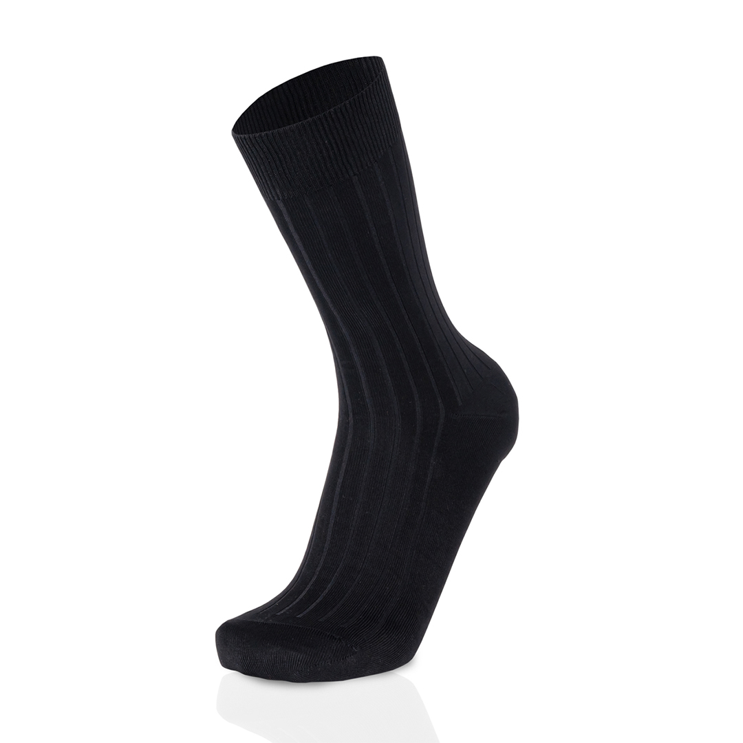 Meias Mulher Canalé Black Fil D'Ecosse