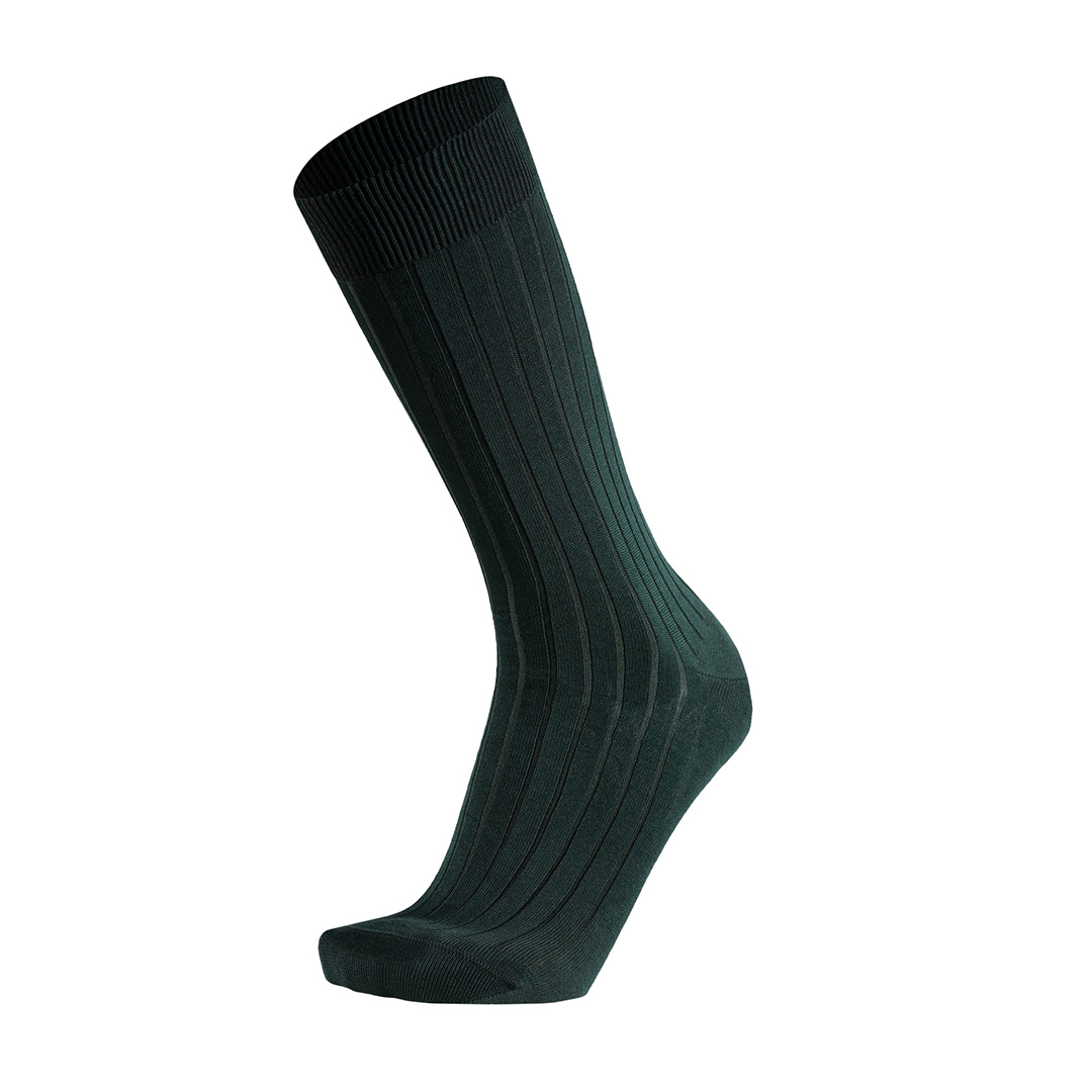 Meias Homem Canalé Dark Green Fil D’Ecosse