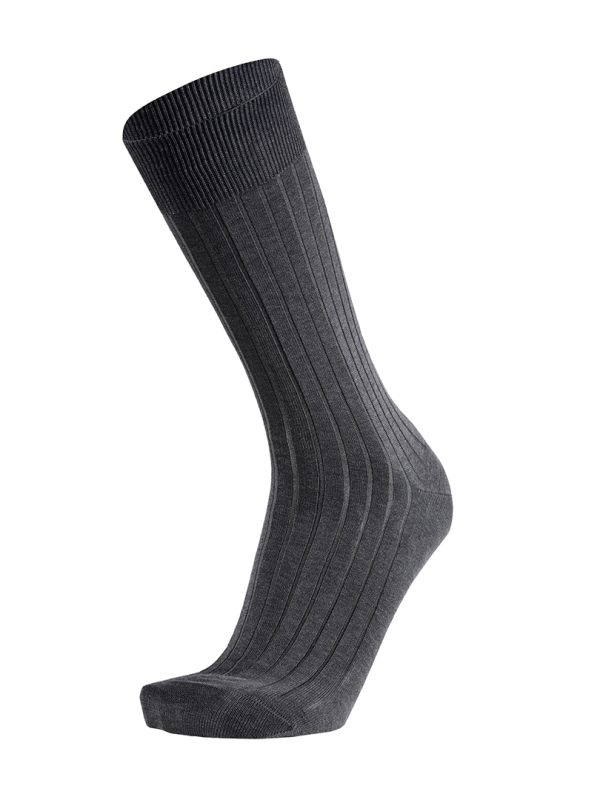 Meias Mulher Canalé Grey Melange Fil D'Ecosse