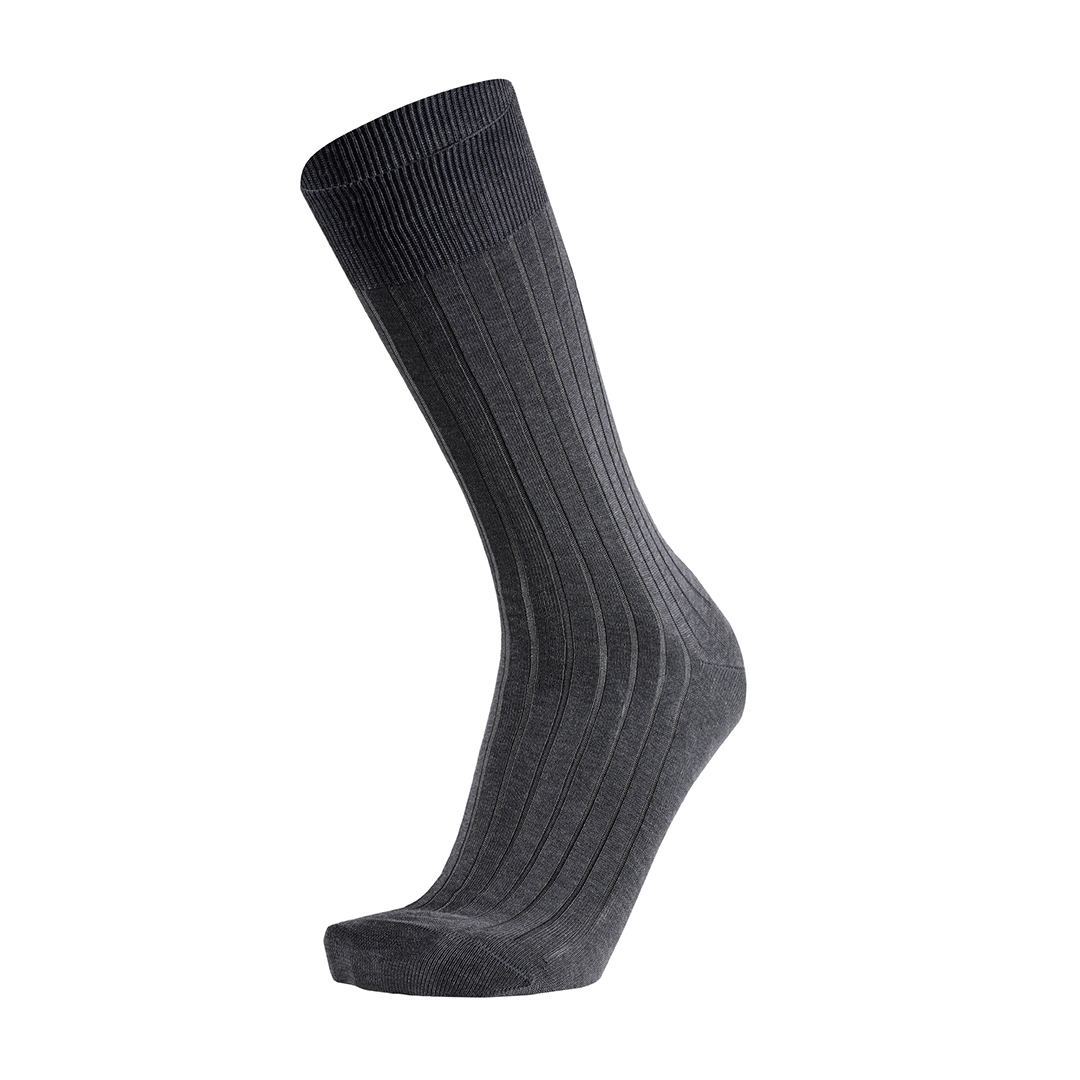 Meias Mulher Canalé Grey Melange Fil D'Ecosse