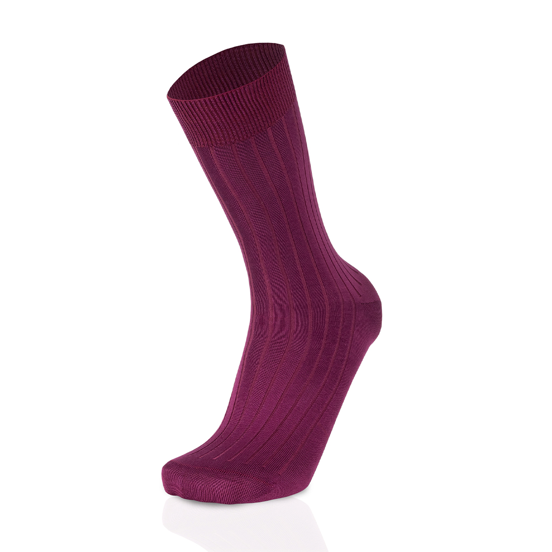 Meias Homem Canalé Magenta Fil D’Ecosse