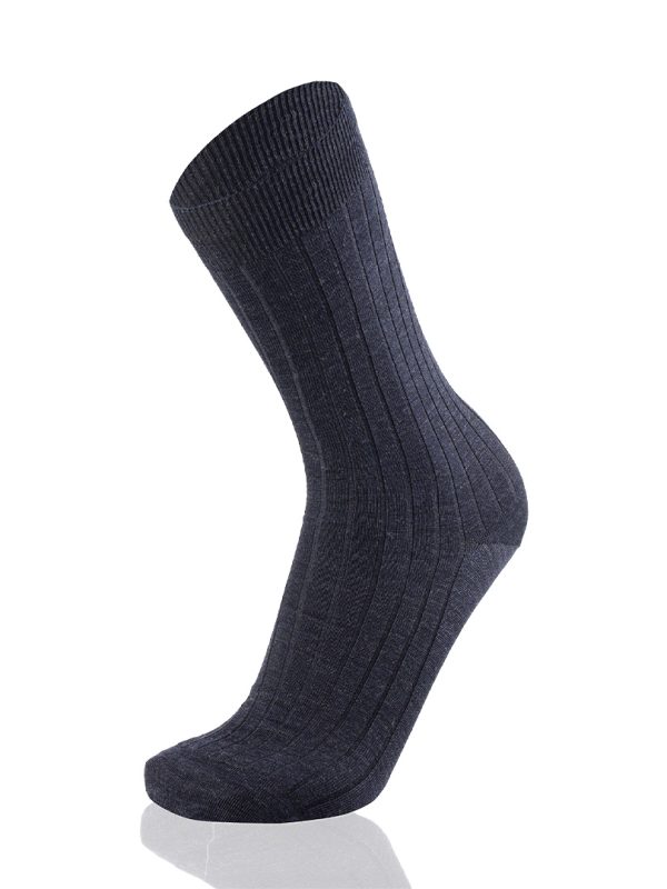 Meias Mulher Canalé Marine Melange 100% Merino Wool