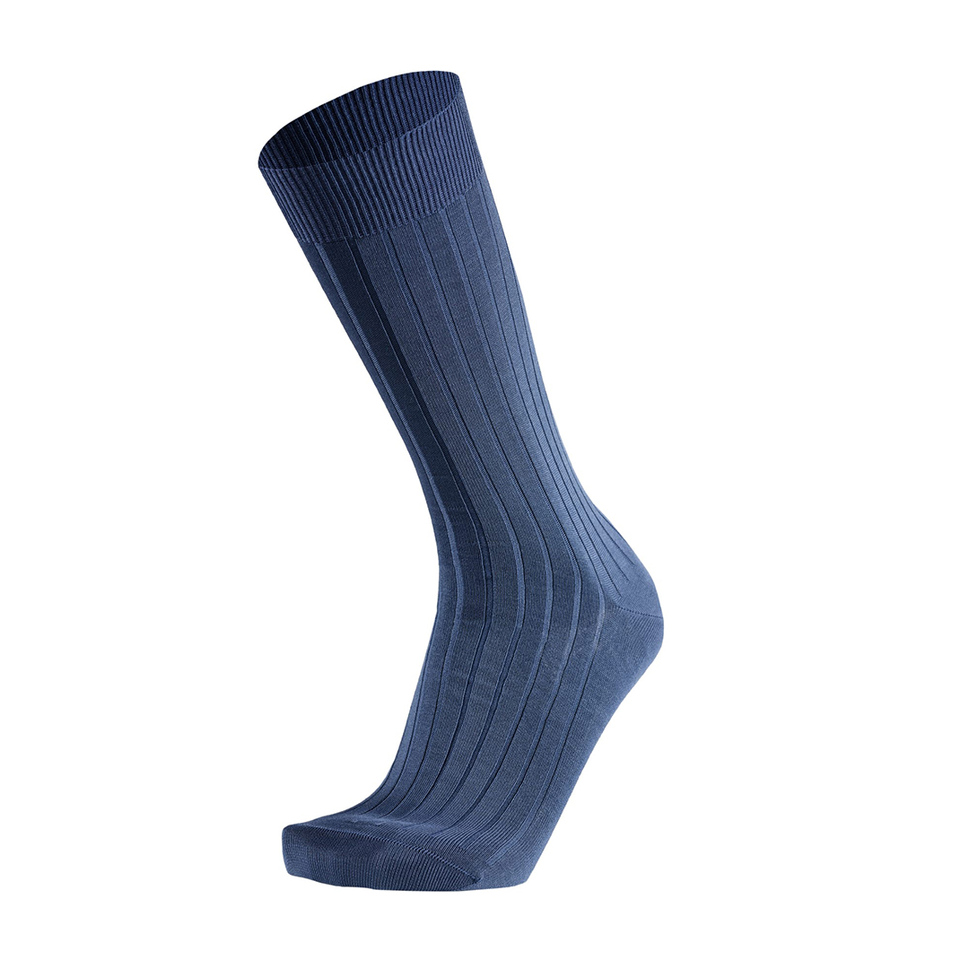 Meias Mulher Canalé Petrol Blue Fil D'Ecosse