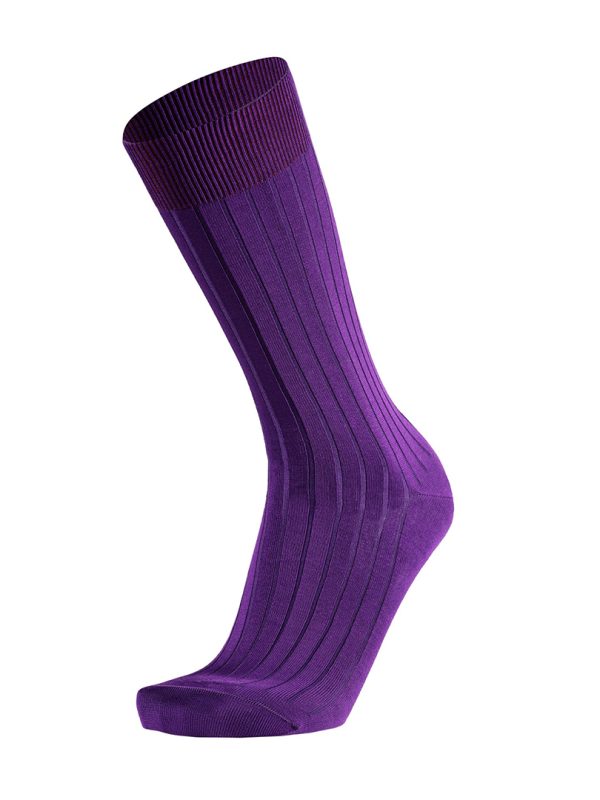 Meias Mulher Canalé Purple Fil D'Ecosse