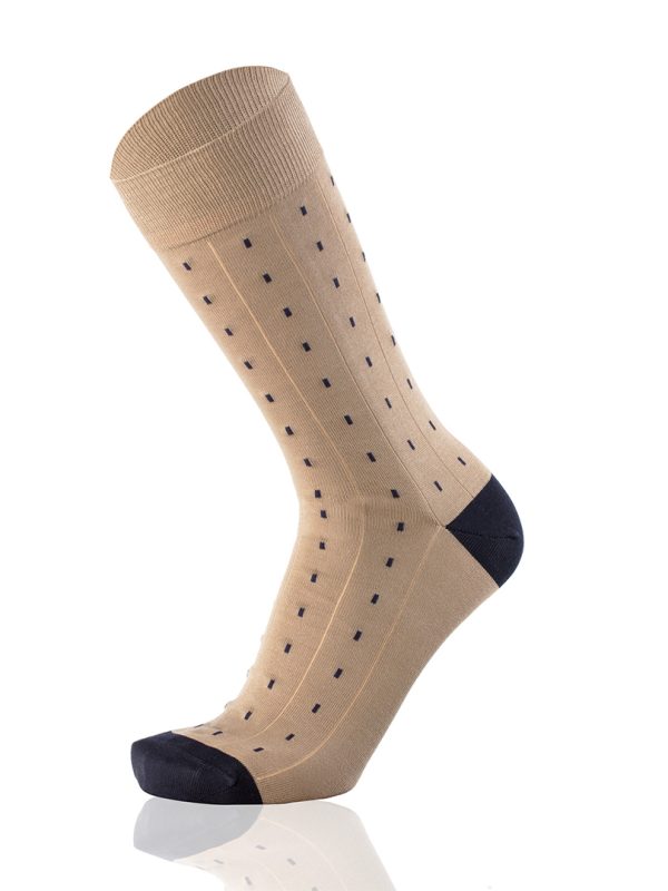 Men's Dashed Beige Socks