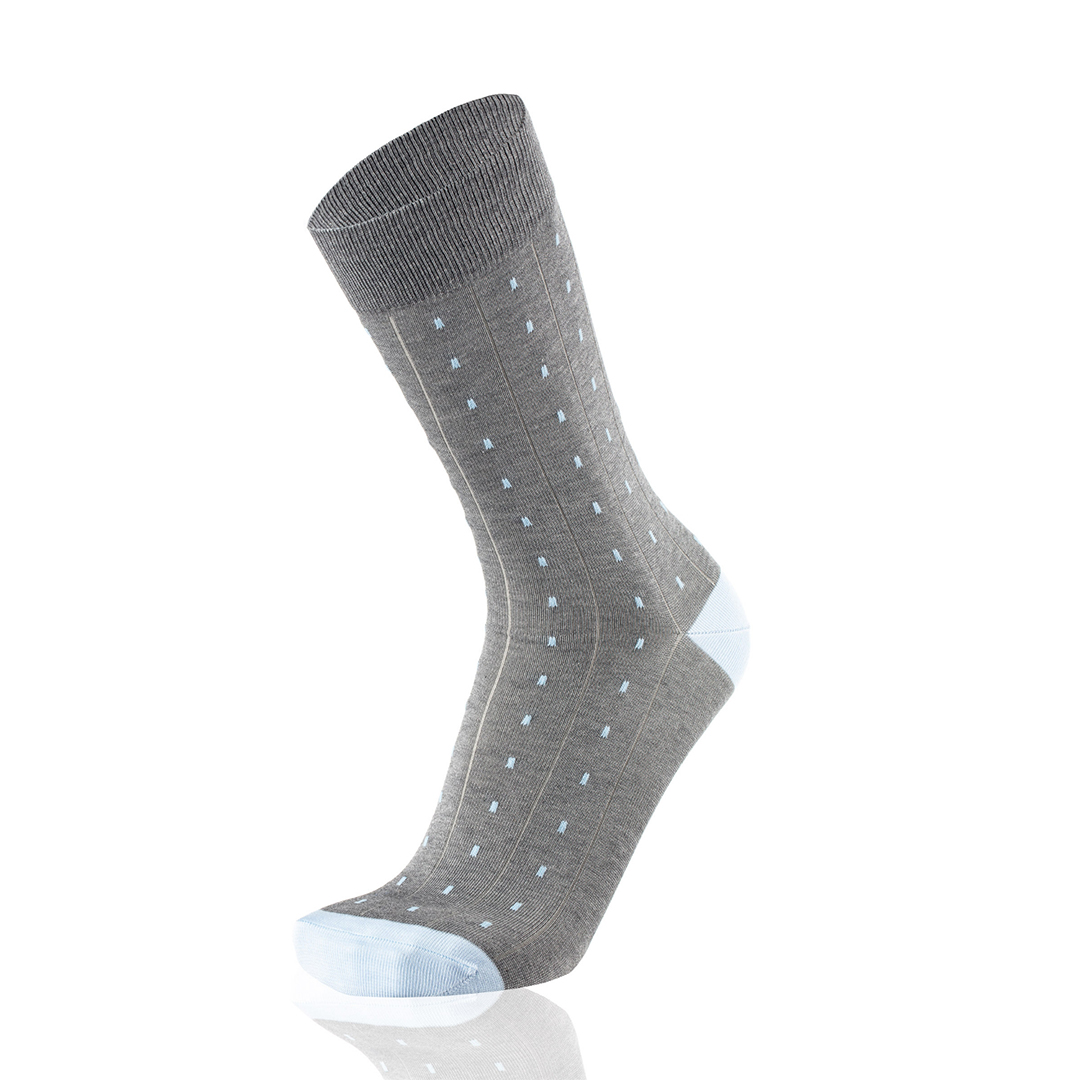 Meias Mulher Dashed Grey Melange