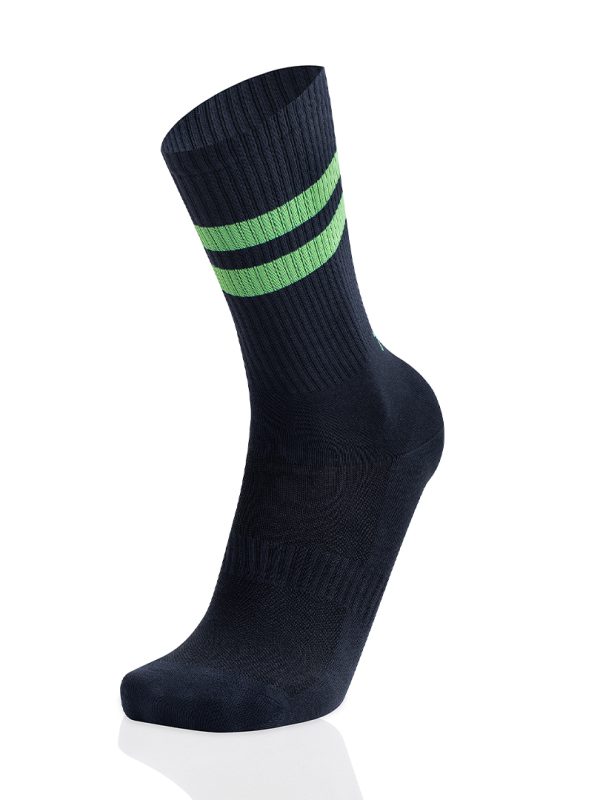 Meias Homem Double Stripes Marine/Green