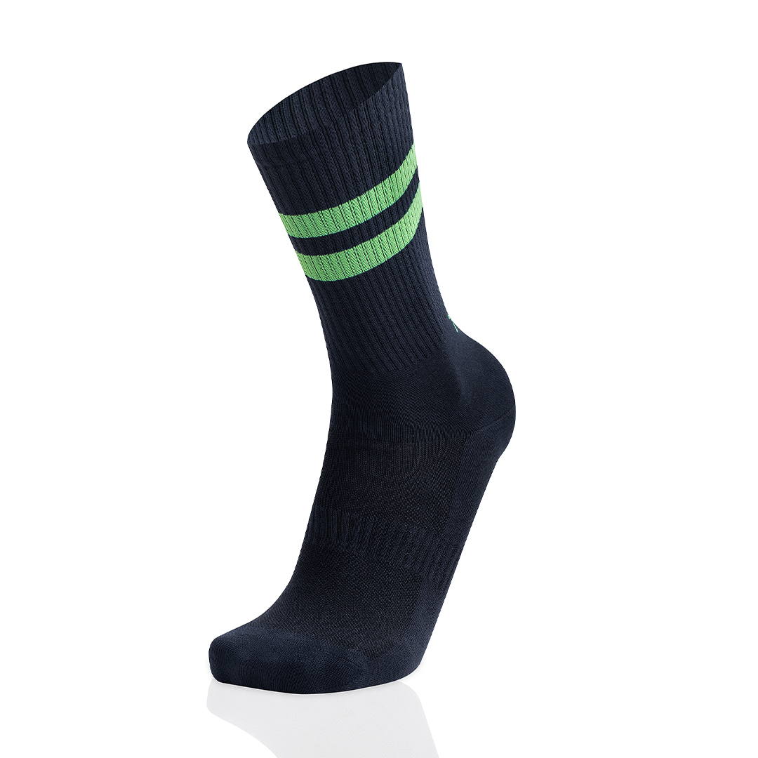 Meias Homem Double Stripes Marine/Green