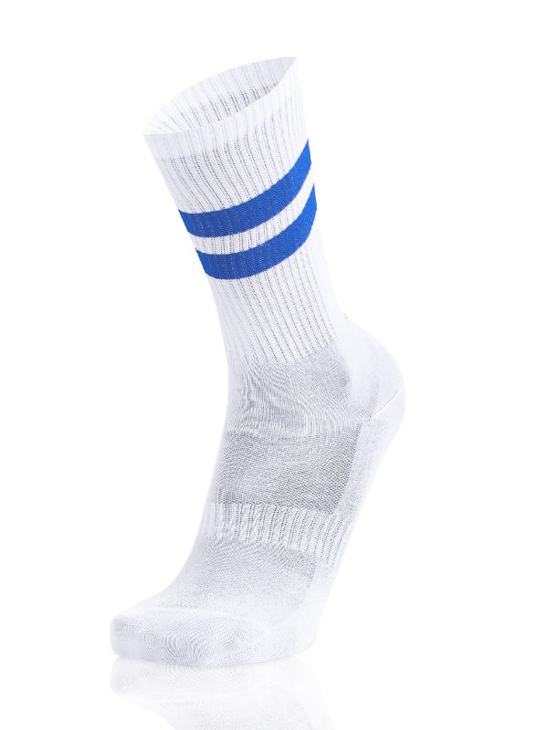 Meias Homem Double Stripes White/Blue