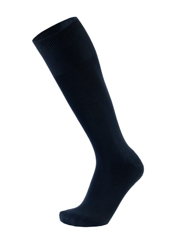 Meias Homem High Knee Plain Marine Fil D'Ecosse