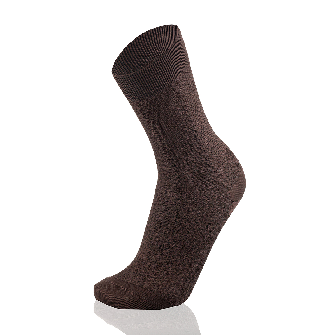 Meias Homem Interlaced Brown