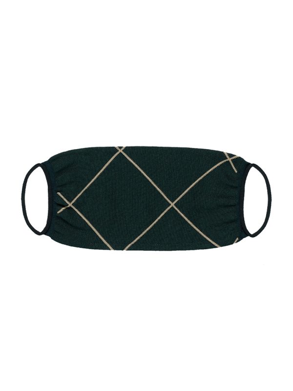 Máscara Homem Squares Dark Green