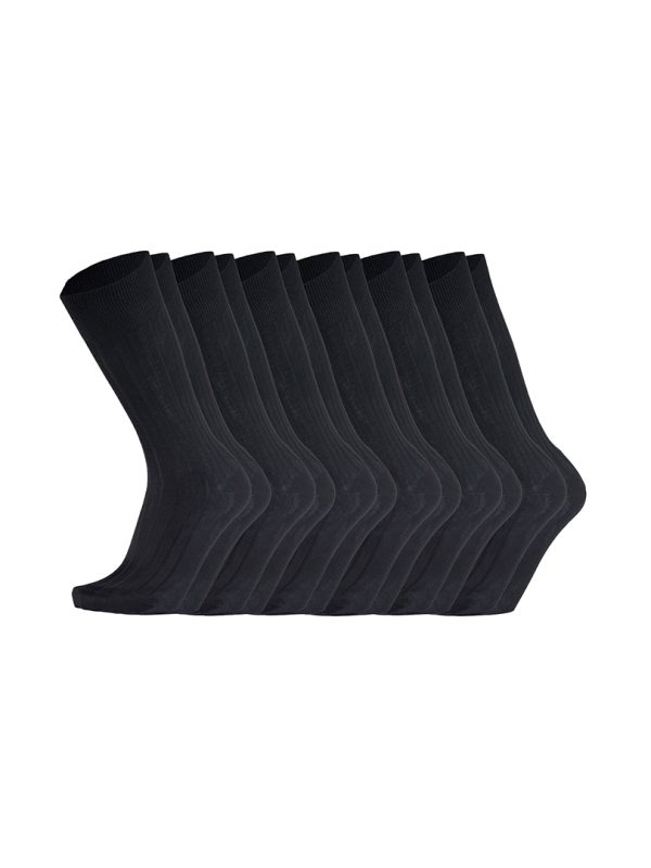 Pack Meias Homem Elegance Canalé Black