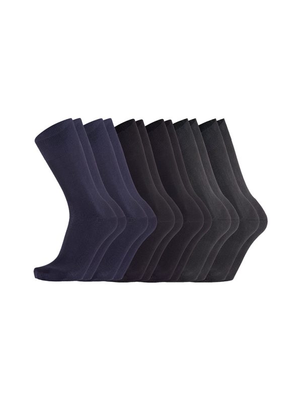 Pack Meias Homem Elegance Plain Black, Marine and Anthracite