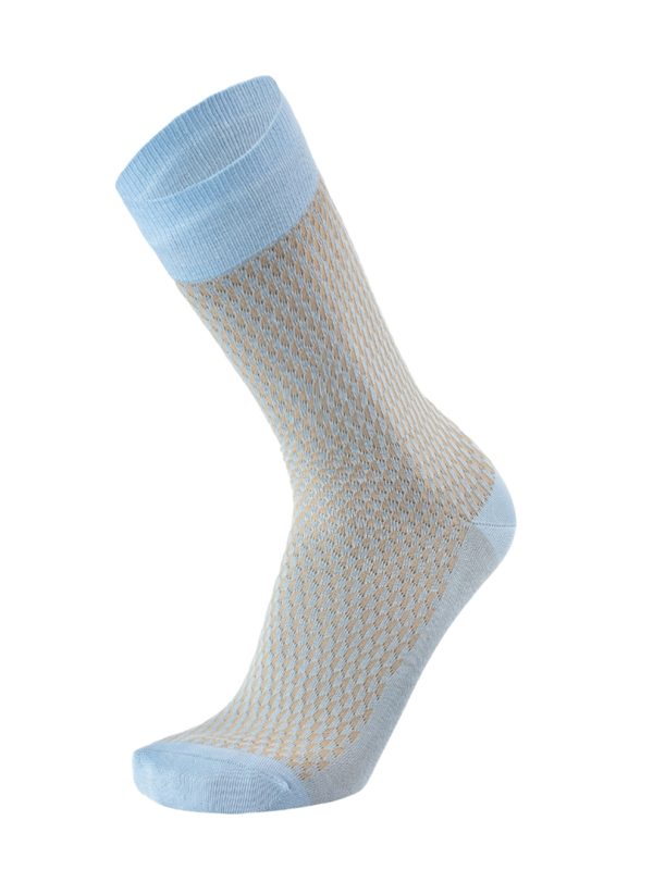 Meias Homem Pattern Light Blue