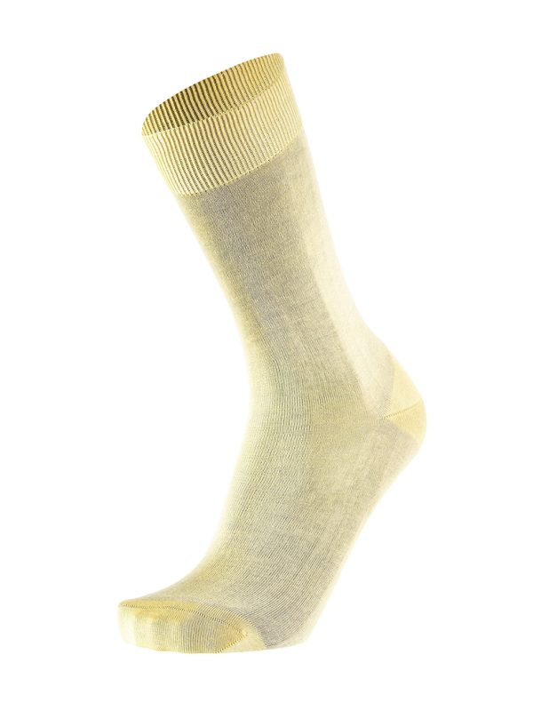 Meias Homem Plain Lemon 100% Fil D'Ecosse