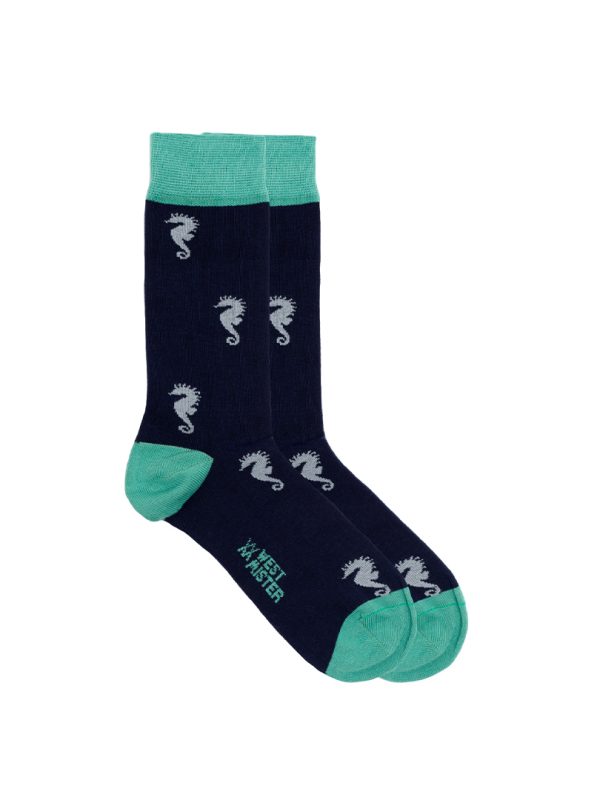 Meias Criança Sea Horses Blue