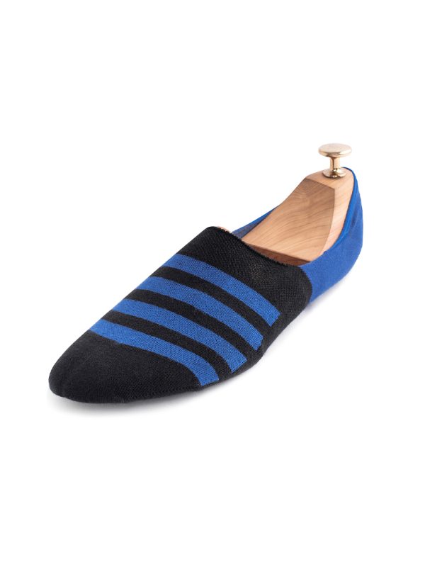 Meias Soquetes Invisíveis Homem Stripes Black
