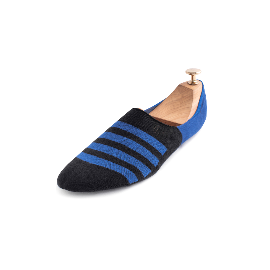 Meias Soquetes Invisíveis Homem Stripes Black