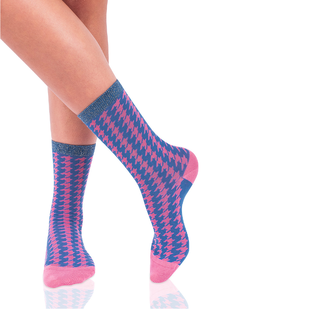 Calcetines Vivian Azul Mujer - Imagen 2