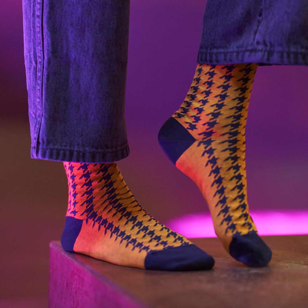 Calcetines de mujer Vivian amarillo oscuro - Imagen 3
