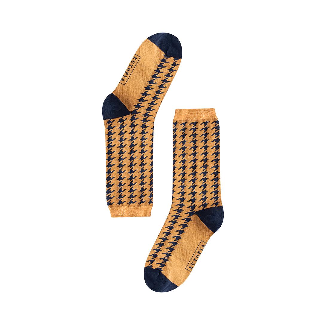 Calcetines de mujer Vivian amarillo oscuro