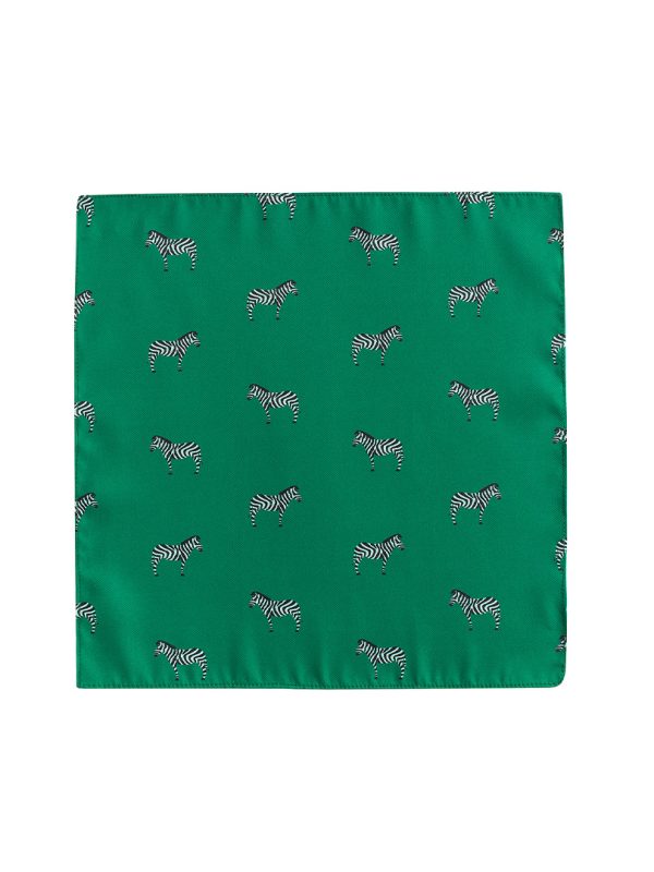 Lenço de Bolso Homem Zebra Green