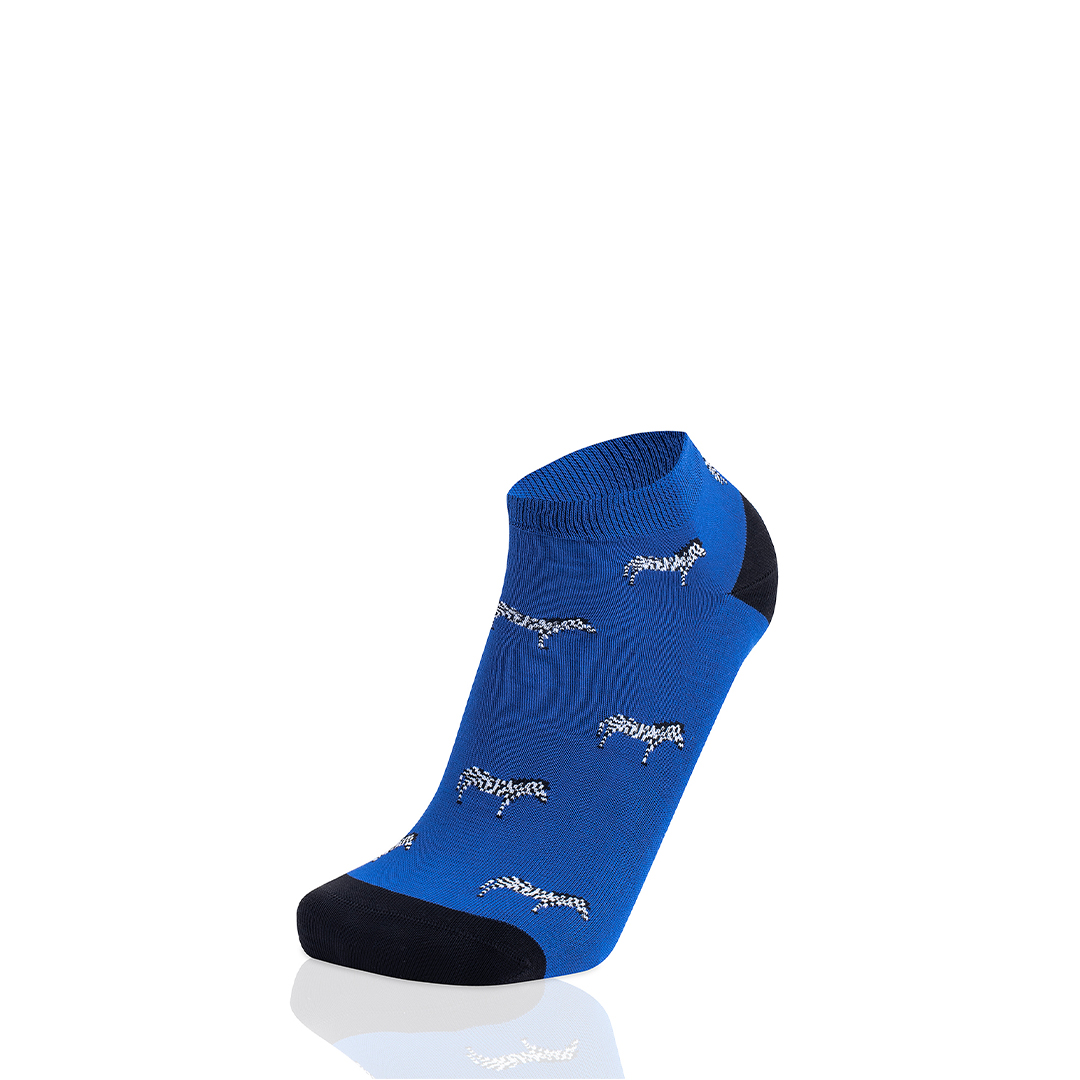 Meias Soquetes Homem Zebra Royal