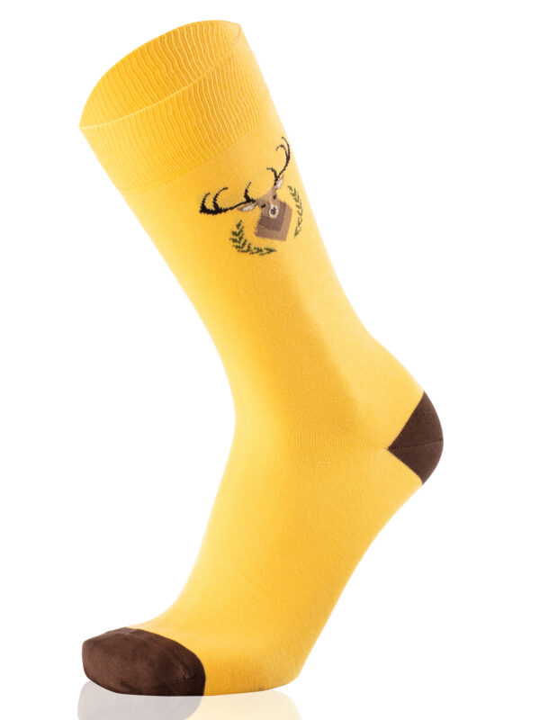 Meias Homem Deer Yellow