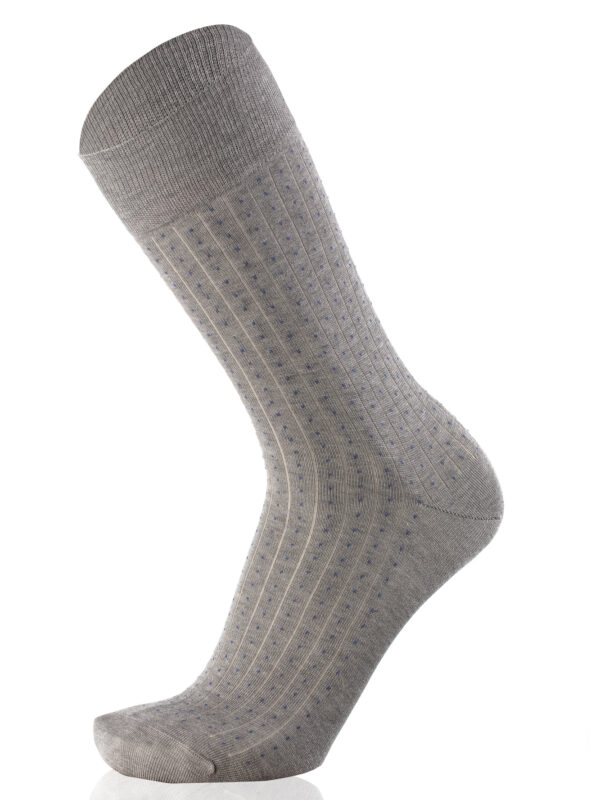 Meias Homem Dots Grey Melange