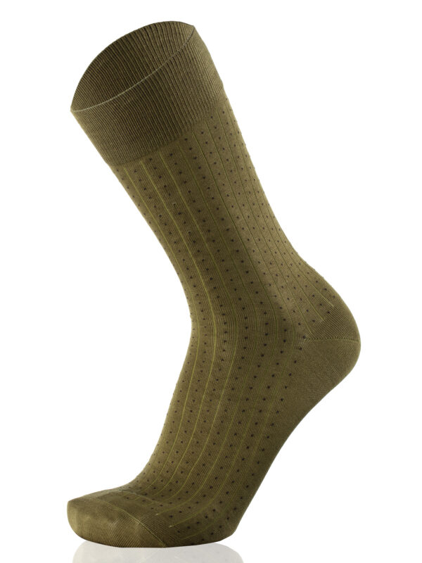Meias Homem Dots Military Green