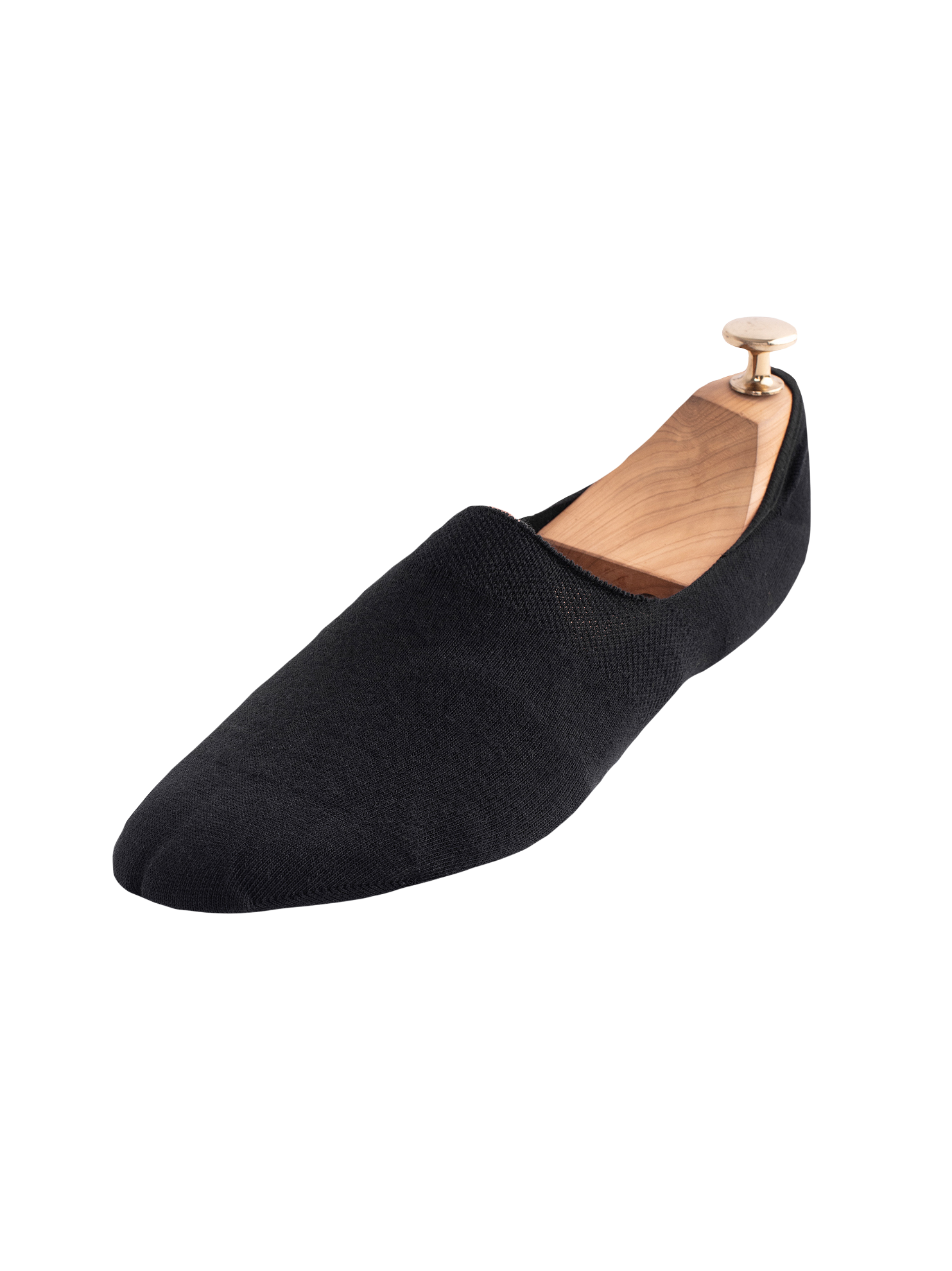 Calcetines negros lisos invisibles para hombre