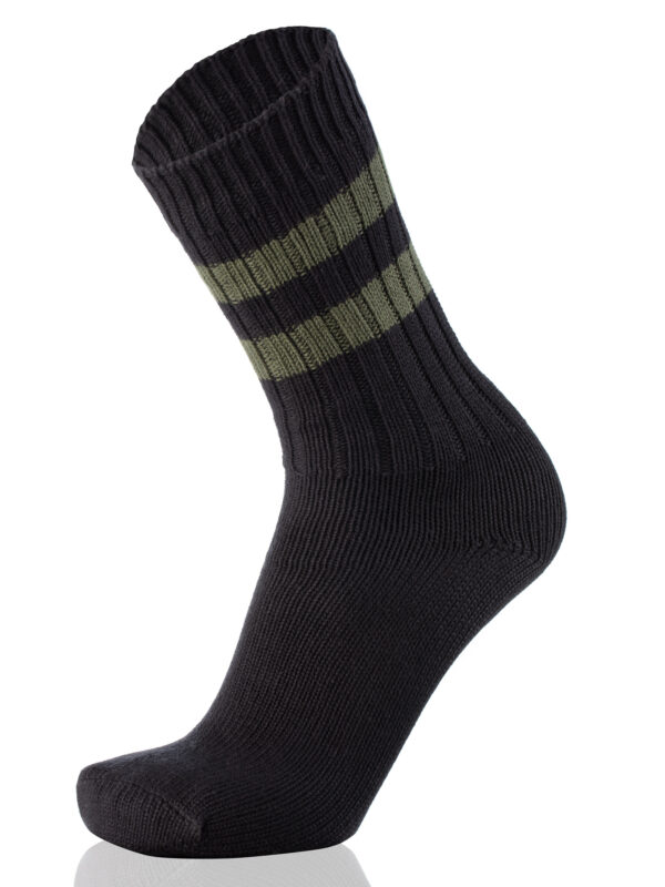 Meias Mulher Double Stripes Black/Green
