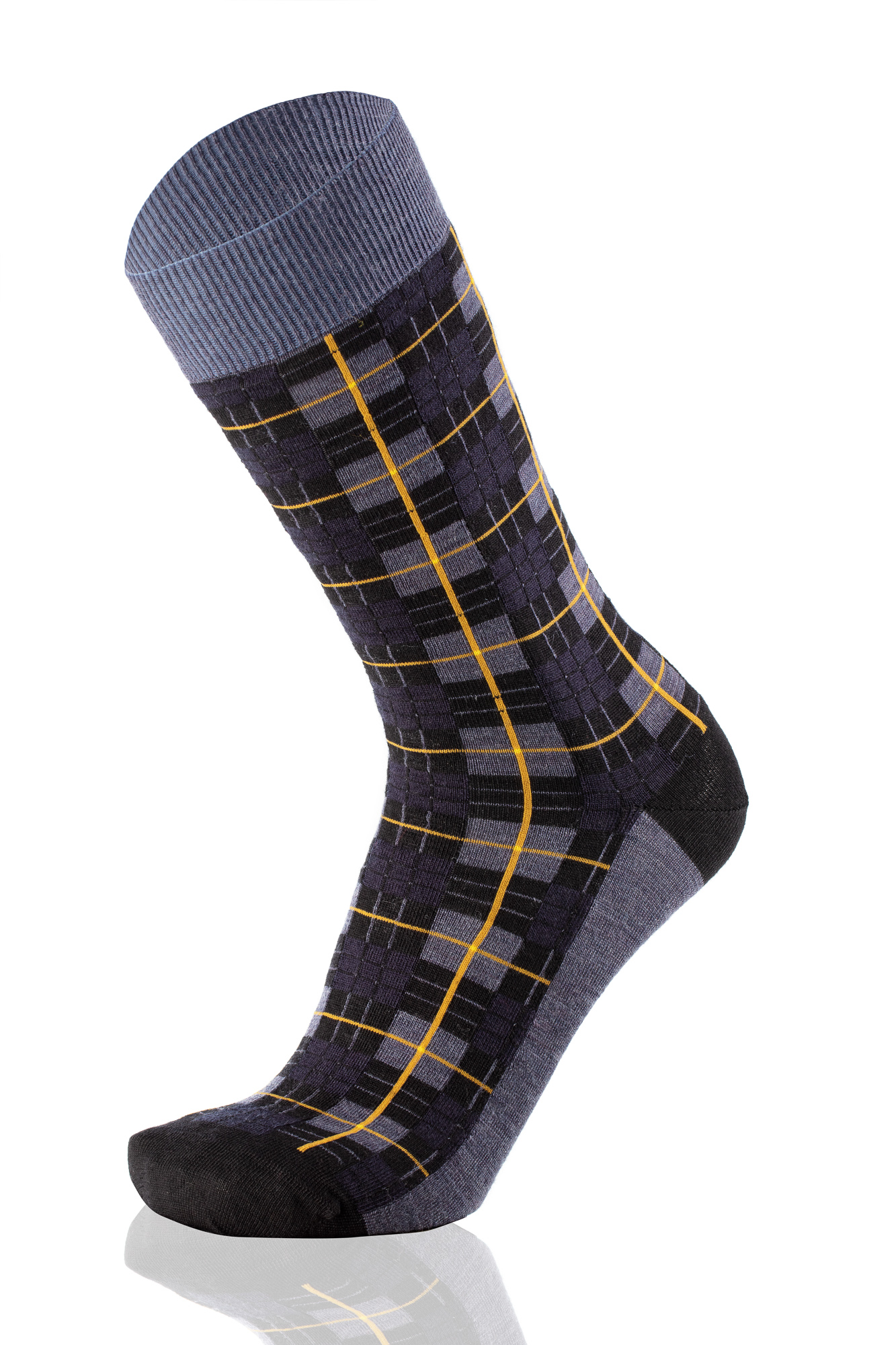 Meias Homem Tartan Marine