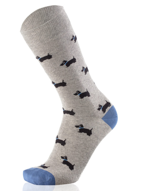 Meias Homem Terrier Grey Melange