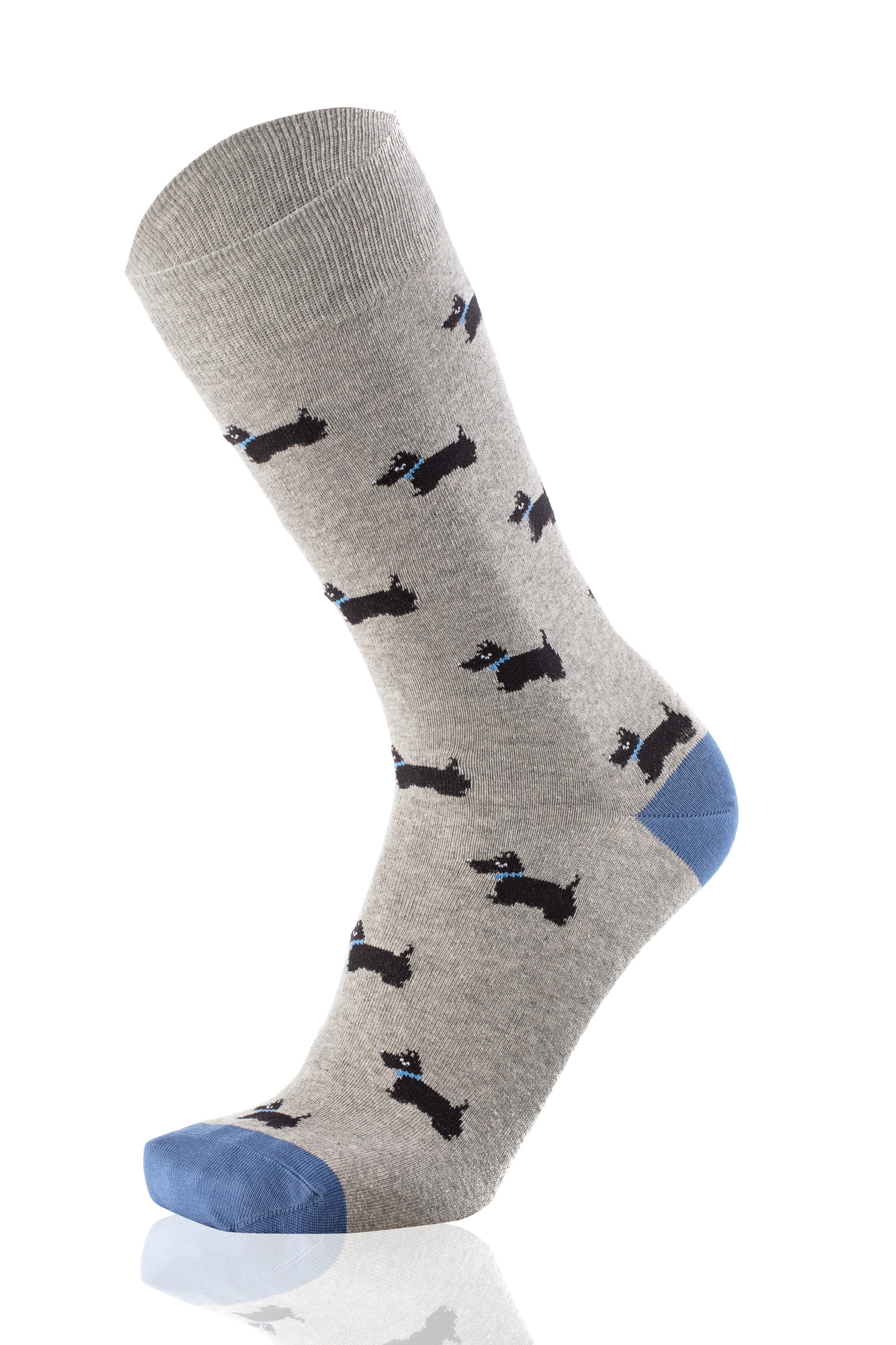 Meias Homem Terrier Grey Melange